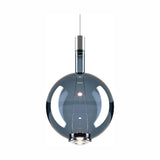 Suspension SKY-FALL ROUND Acier bleu azur profond Grand