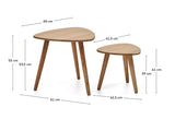 Ensemble de 2 tables d'appoints DUVANI