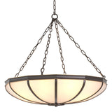 Lustre Jenkins L Eichholtz The Met x Eichholtz verre blanc bronze - vue principale