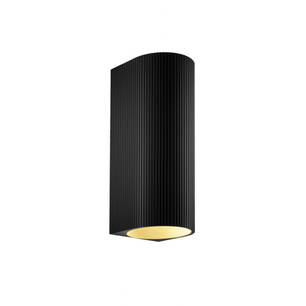 Applique Trace 2.0 — Noir mat et champagne, 2700K
