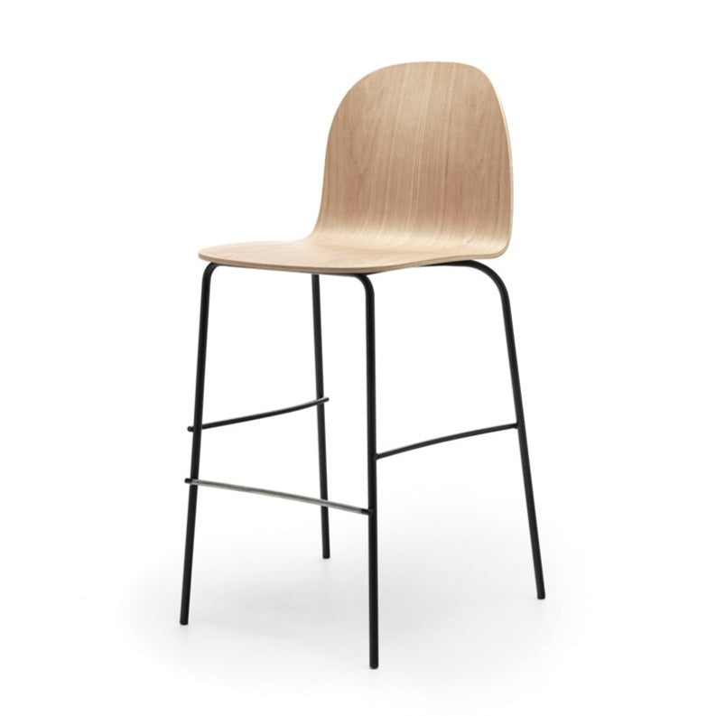 Chaise de bar Terra — Métal & Chêne