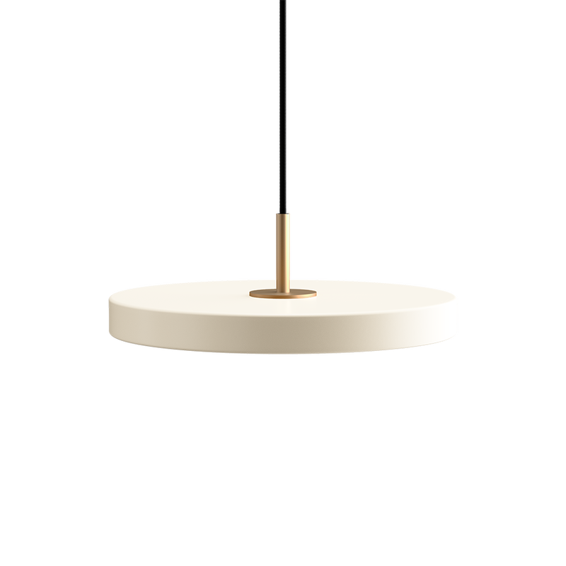 Suspension Asteria - brass — Pearl white