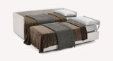 Canapé-lit gigogne GAIA — Velours Beige