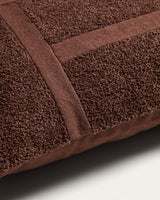 Housse de coussin Lomel marron