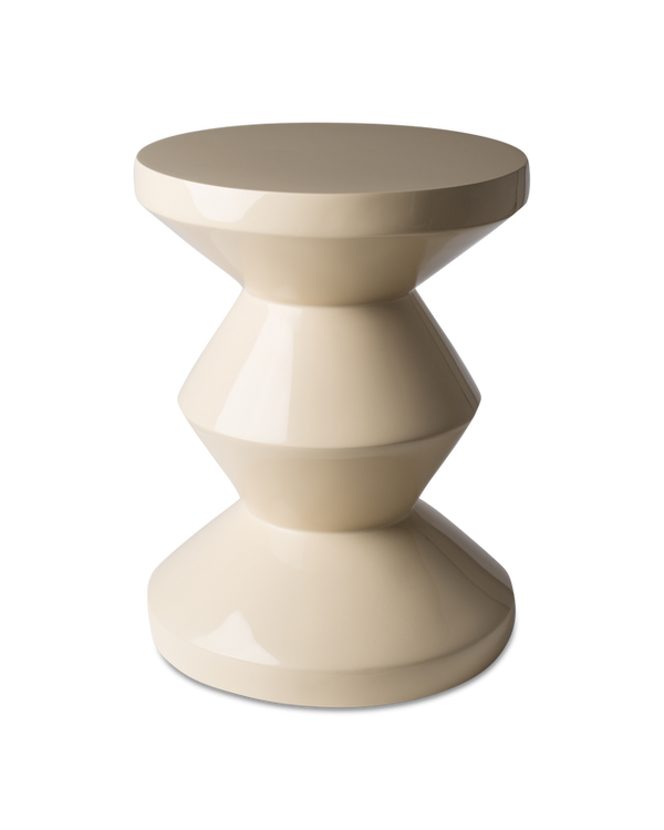 Tabouret Zig Zag — Beige