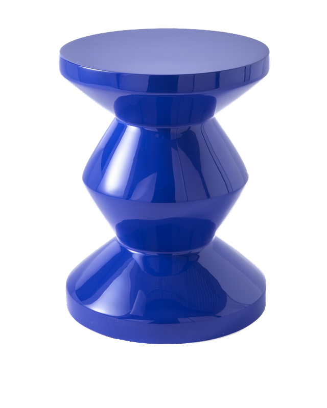 Tabouret Zig Zag — Bleu foncé