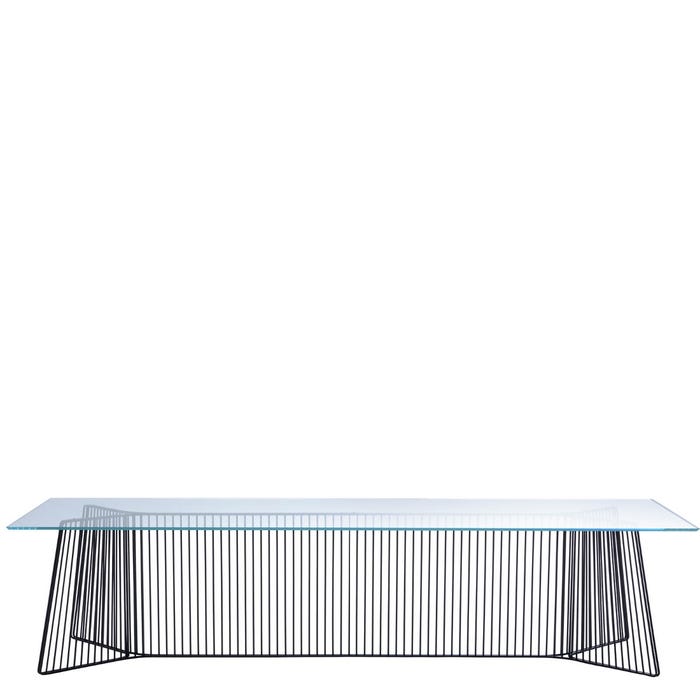 Table de diner Anapo — Transparent, black