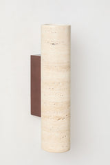 Applique Davise travertin et bois H32