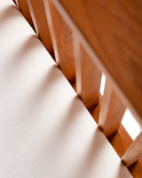 Fauteuil d'extérieur Toprak — Teck & Oléfine Blanc