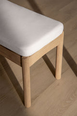 Banc Karvia 180 cm en bois d'acacia, vue d'ambiance