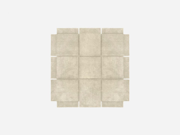 Tapis Basket - 180x180cm — Beige