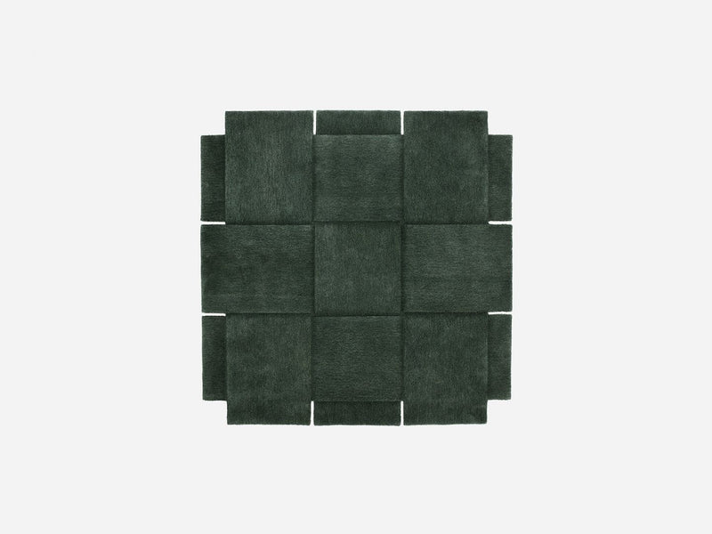 Tapis Basket - 180x180cm — Green