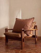Maxi housse lin lavé terracotta