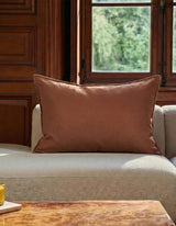 Maxi housse lin lavé terracotta