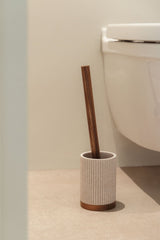 Brosse WC polyrésine Wassila beige nude Sklum - vue principale