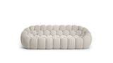 Canapé Bubble Mini 3 places tissu Techno 2D Corda, vue de face