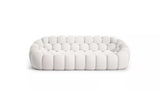 Canapé Bubble Mini 3 places tissu Techno 2D Neve, vue de face