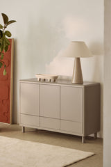 Buffet 120x40 cm acier Michigan Moka Brown Sklum - vue principale