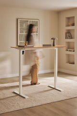 Bureau Serpi Marron Chêne debout
