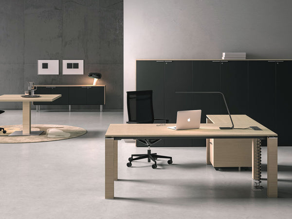 Bureau Jet avec rangements — Noyer