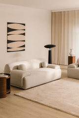 Canapé Shirina 2 places chenille beige tapioca