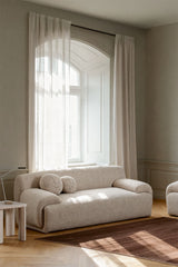 Canapé Shirina 2 places bouclé beige