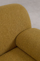 Canapé Shirina 2 places chenille moutarde foncé