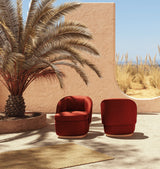 Fauteuil Bisou — barcelona paprika, 056-3 solid wood