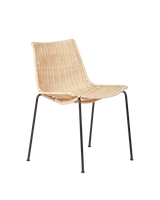 Chaise en rotin Camp — Noir