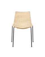 Chaise en rotin Camp — Noir