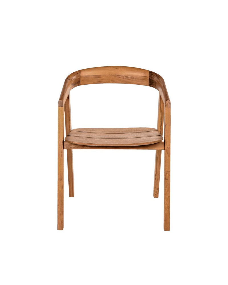 Chaise d'extérieur Arc — Teck naturel