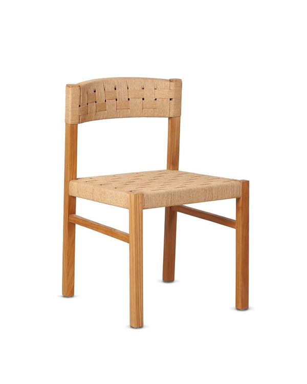 Chaise Cora WA Naturel — Teck & corde naturel