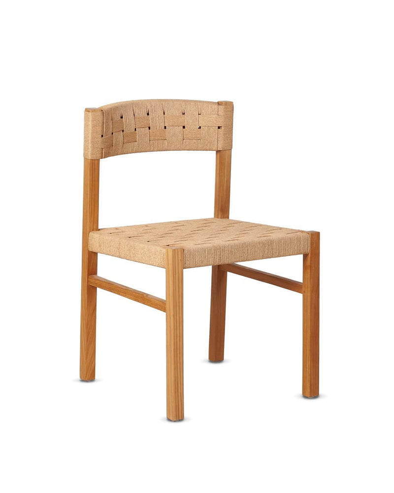 Chaise Cora WA Naturel — Teck & corde naturel