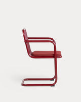 Chaise à accoudoirs Biaritz rouge tinto