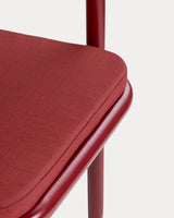 Chaise à accoudoirs Biaritz rouge tinto