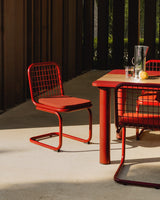 Chaise Biaritz rouge tinto