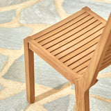 Chaise de jardin TEO — Teck massif