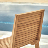 Chaise de jardin TEO — Teck massif