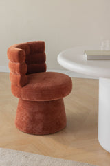 Chaise PROTEA Chenille Rouge Argile