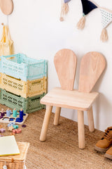 Chaise enfant BUNY KIDS en bois de pin bois naturel — vue principale