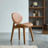 Chaise MAIA — Chêne massif et cuir