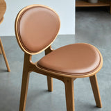 Chaise MAIA — Chêne massif et cuir