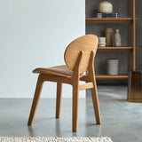 Chaise MAIA — Chêne massif et cuir