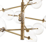 Lustre Argento S - vue de profil structure laiton