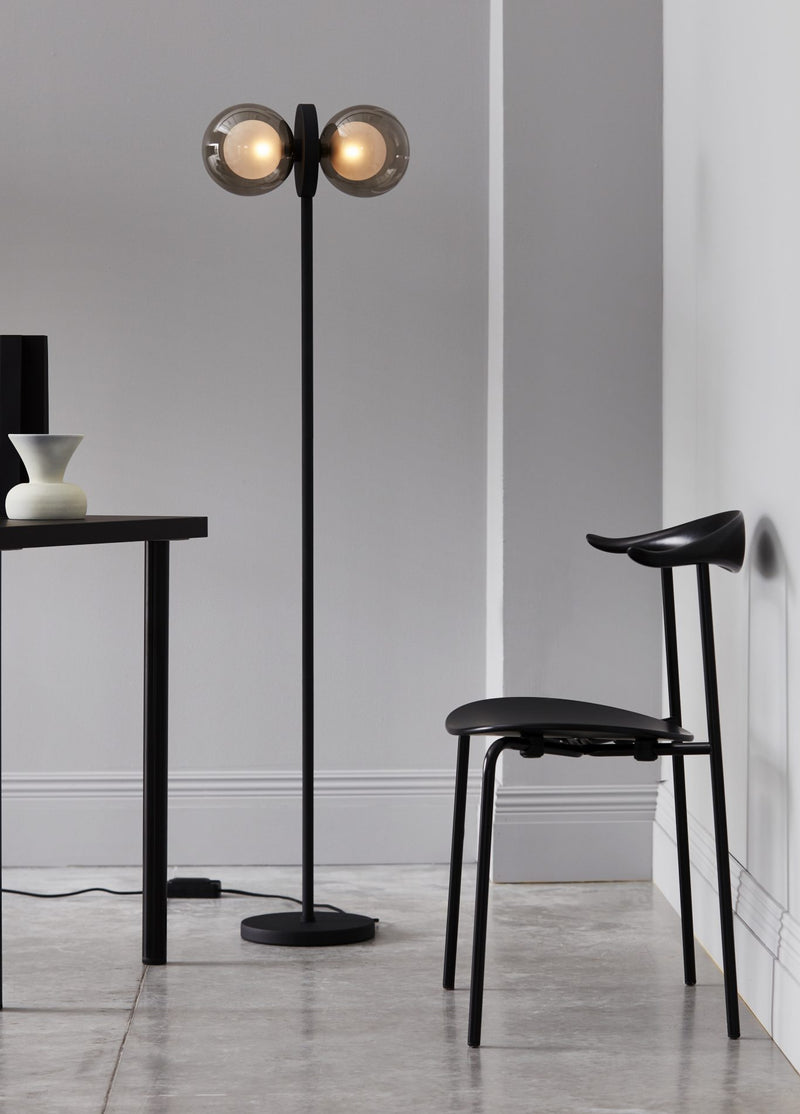 Lampadaire Discus 143 — Noir