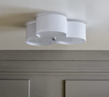 Plafonnier Kolme 50 — Textile blanc