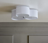 Plafonnier Kolme 70 — Textile blanc