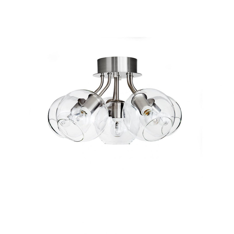 Plafonnier Tage 50 (6 ampoules) — Nickel