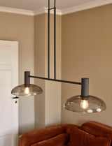Suspension Ufo long — Métal noir