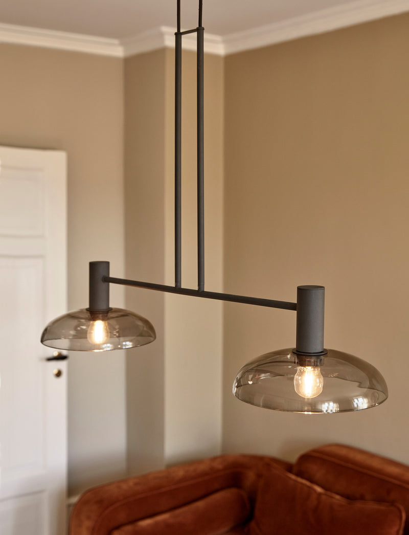 Suspension Ufo long — Métal noir